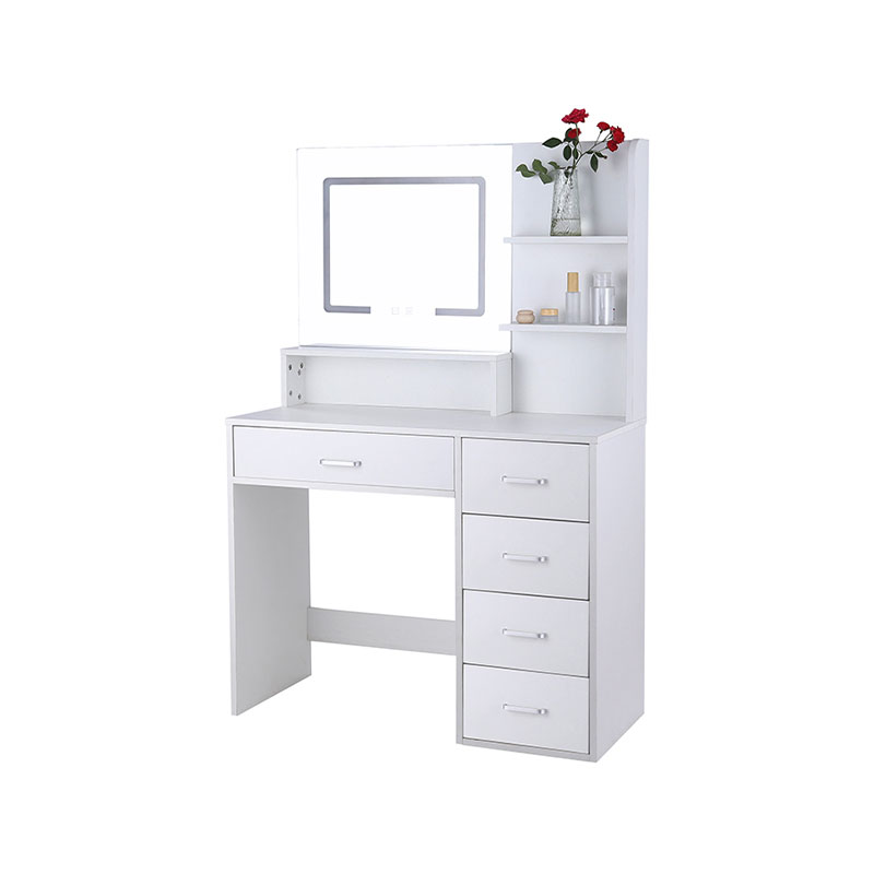 HZ3041 Moderno y amplio espacio de almacenamiento con gran espejo LED y tocador con luces