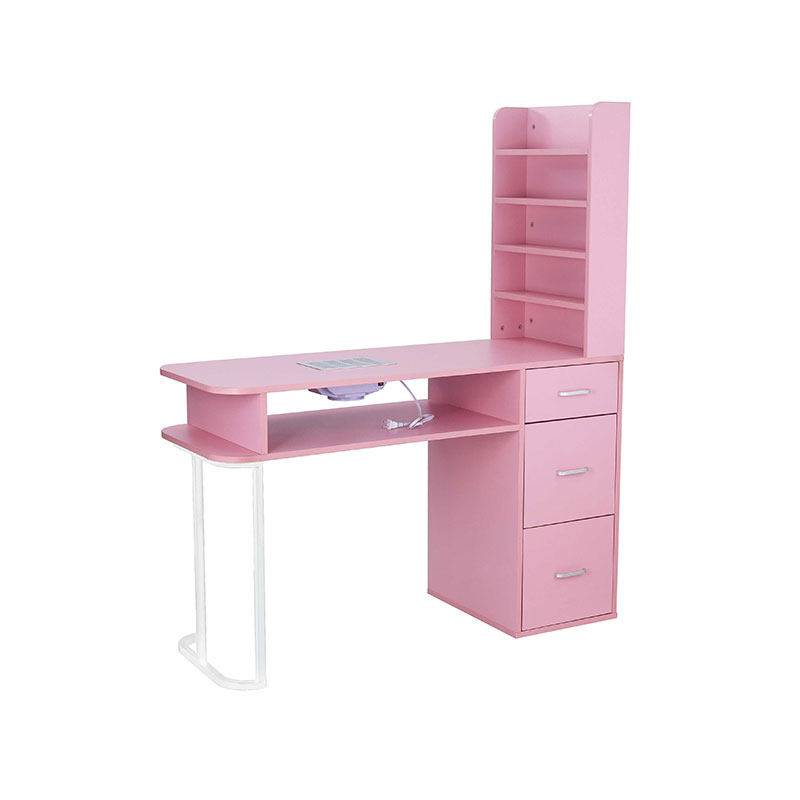HZ2040PK Tabele de uñas para salón de belleza con colector de polvo y cojín para muñeca