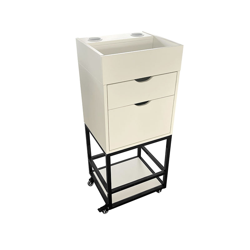 HZ2081 Mueble de almacenamiento de belleza con estaciones para enrollar el cabello