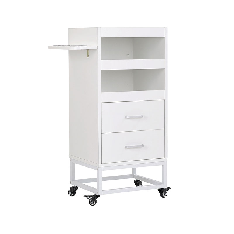 HZ2032W Armario para el pelo de salón con soporte para secadora y cajón