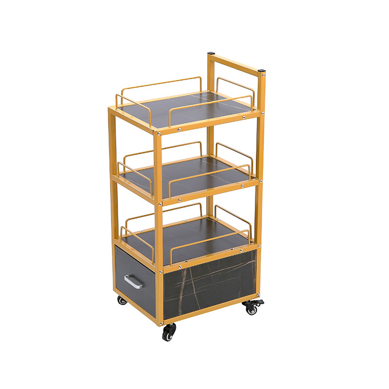 HZ2048 Carrito de salón Carrito de salón multifuncional con estantes de 3 capas