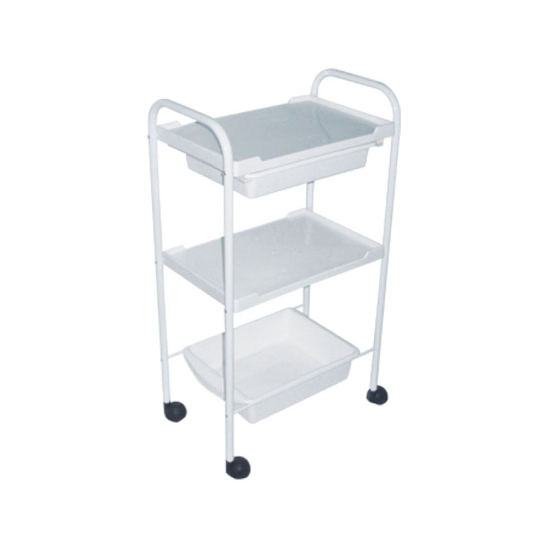 Carrito de salón de 3 niveles HZ2002 con ruedas