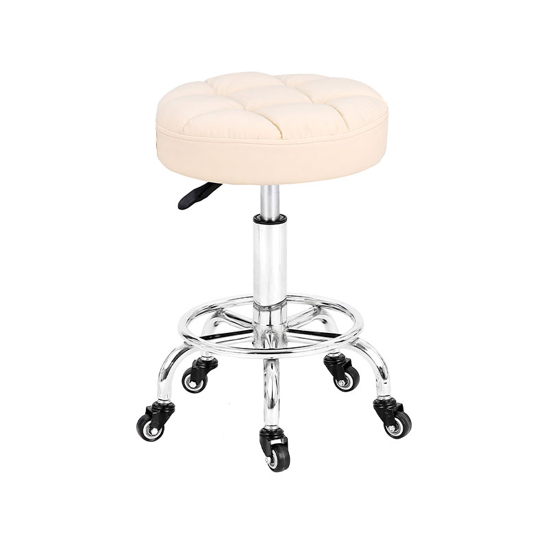 HZ2204W Taburete de salón hidráulico ajustable con reposapiés anular