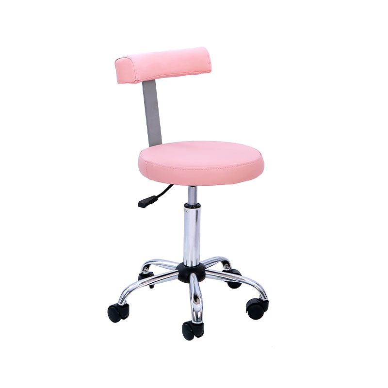 HZ6005BK / HZ6005Y / HZ6005PK / HZ6005WH Taburete de salón ajustable hidráulicamente con respaldo