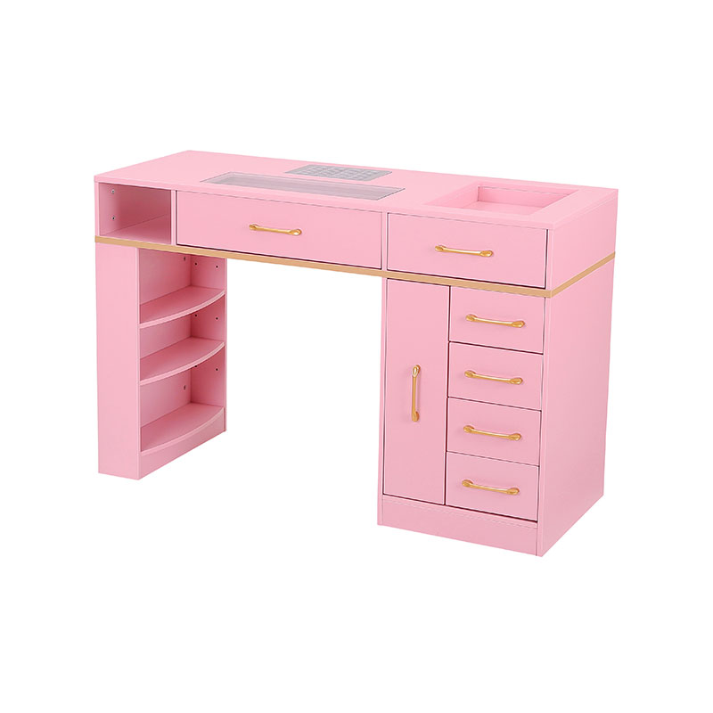 Estación de uñas de mesa de manicura HZ2047B / HZ2047BP para tecnología de uñas