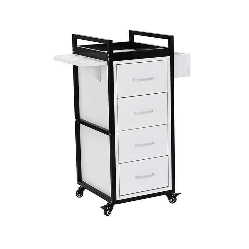 Carrito de salón de belleza negro y dorado HZ2069BK / HZ2069W