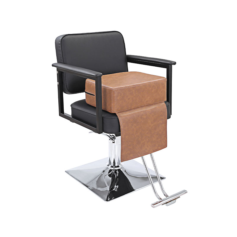 HZ8101BR / HZ8101GR / HZ8101 Cojín de cuero para niños, asiento elevador de salón de barbería de gran tamaño