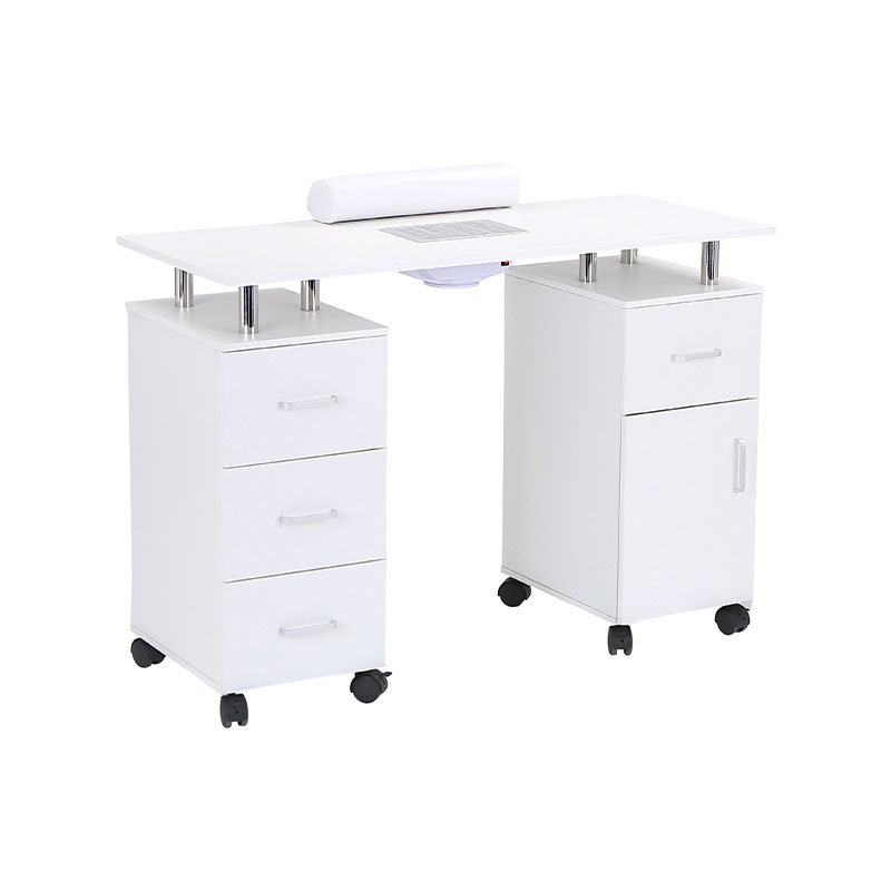 Estación tecnológica de salón de belleza con mesa de uñas HZ2051BW / HZ2051BP