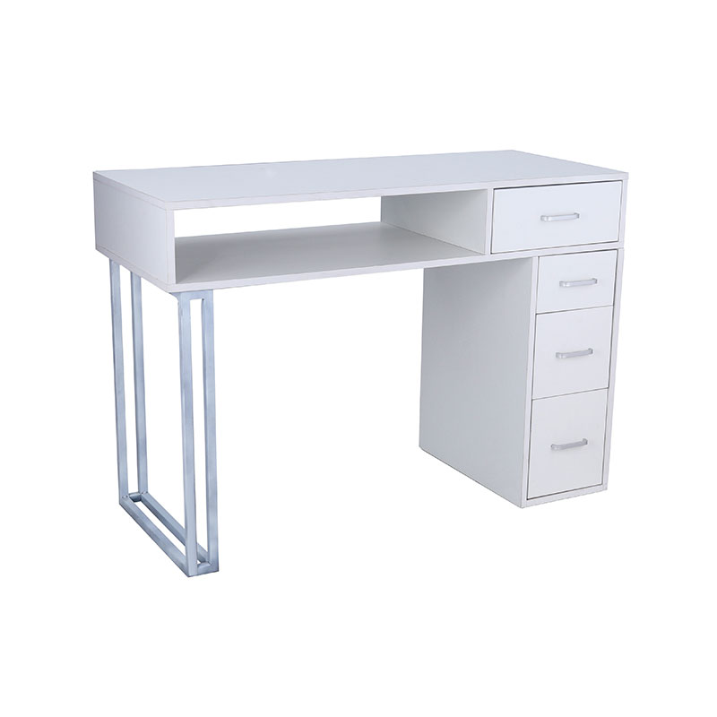 HZ2037 Mesa de manicura versátil con mesa de manicura de 4 cajones