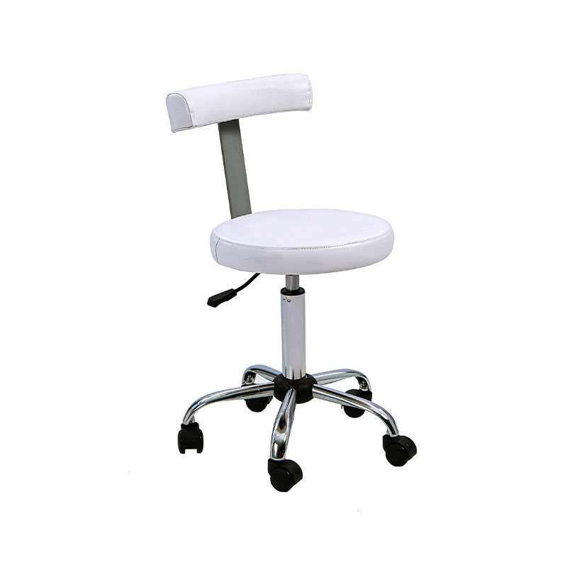 HZ6005BK / HZ6005Y / HZ6005PK / HZ6005WH Taburete de salón ajustable hidráulicamente con respaldo