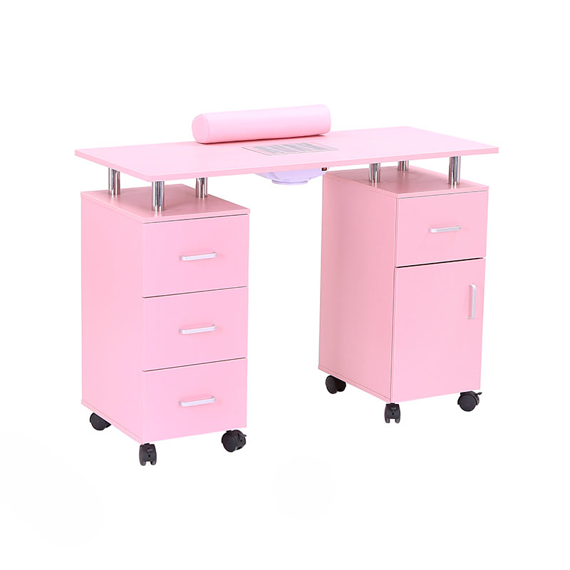 Estación tecnológica de salón de belleza con mesa de uñas HZ2051BW / HZ2051BP