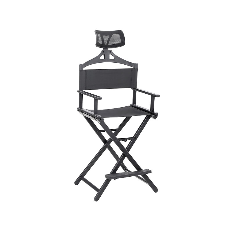 Silla de maquillaje plegable y portátil HZ2008Z con reposacabezas