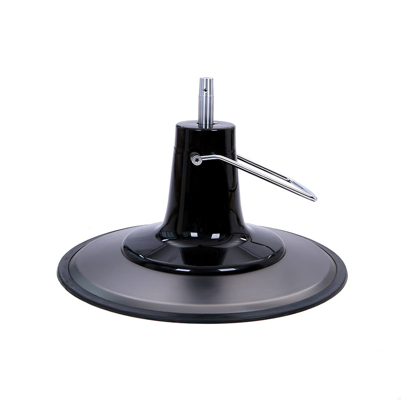 HZ22GY Silla de barbero vintage con bomba hidráulica y base negra