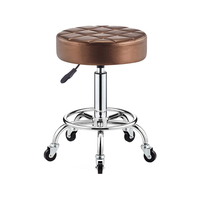 HZ6004BN Taburete técnico redondo ajustable marrón