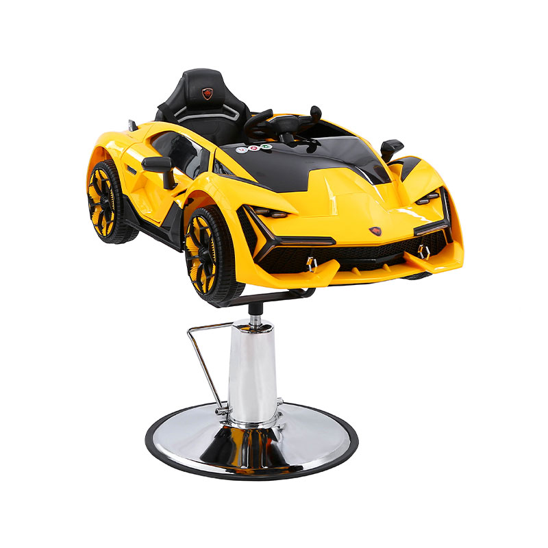HZ8103Z Sillas de barbero para niños amarillas con forma de coche