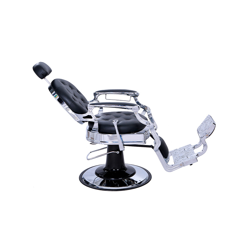 HZ8799SL Equipo de peluquería con estructura plateada Silla de barbero