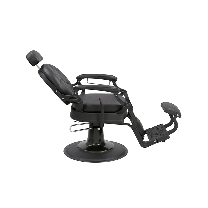 Silla de barbero con cojín cuadrado negro HZ8799Y-F