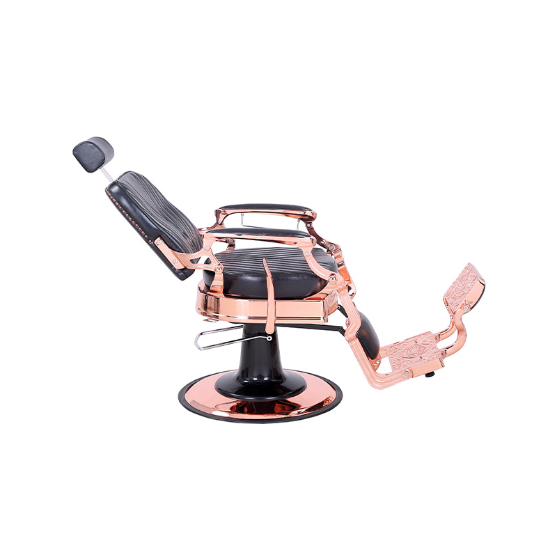 HZ87127 Silla de barbero con respaldo de sarga cuadrada reclinable hidráulica de alta resistencia de estilo vintage