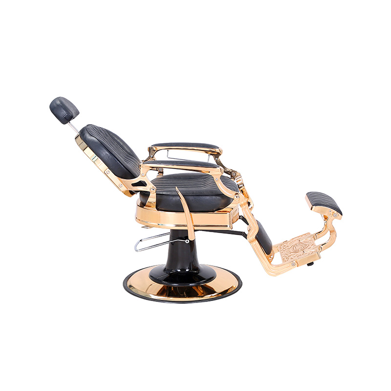 Silla de peluquería retro a cuadros negra HZHZ8799E