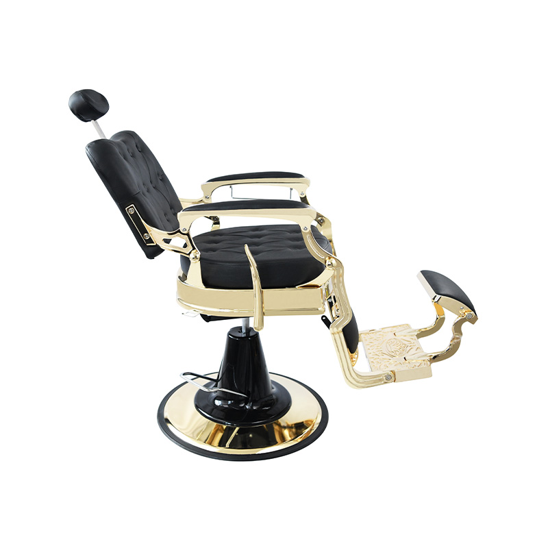 Silla de barbero con respaldo cuadrado reclinable hidráulico de alta resistencia estilo vintage HZ8799F
