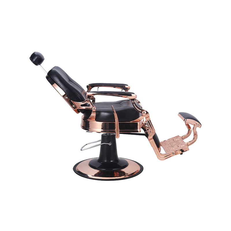Silla de barbero retro con marco de oro rosa HZ8766