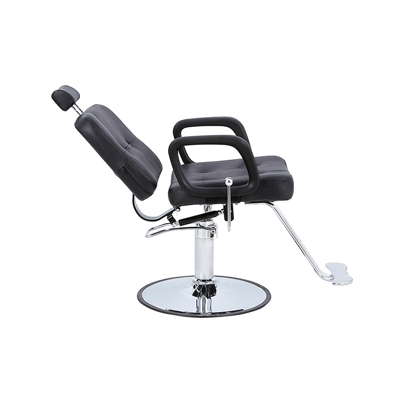 Silla reclinable con pedal de goma negra HZ8838C