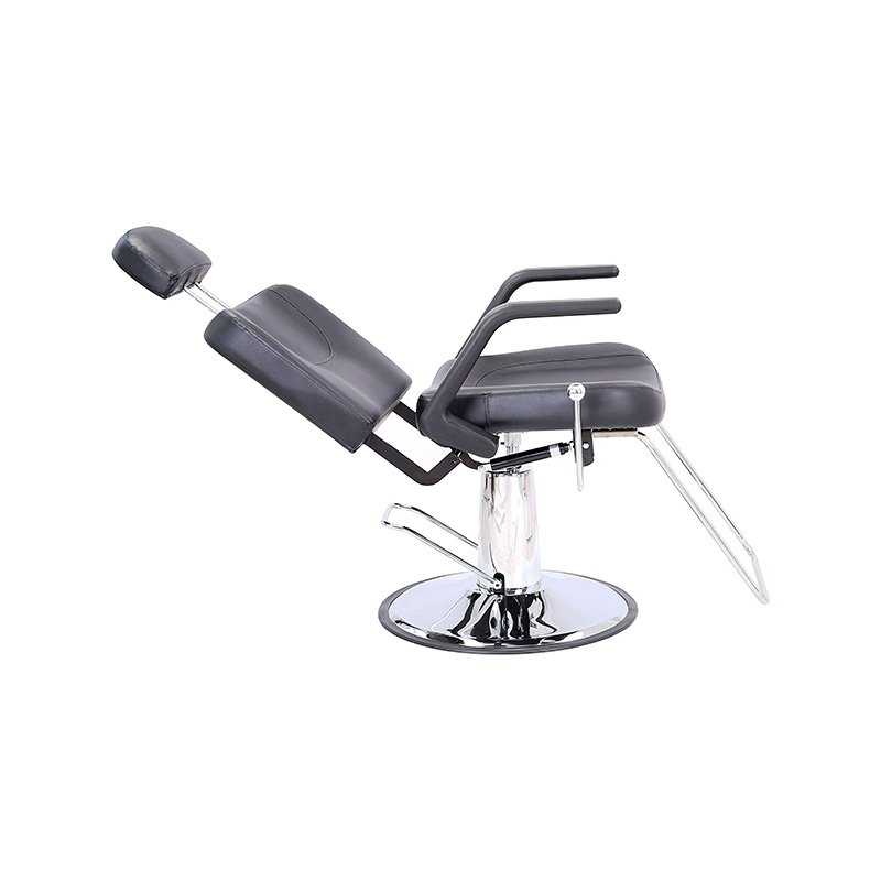 Silla de salón de barbero negra de uso ligero HZ1006B