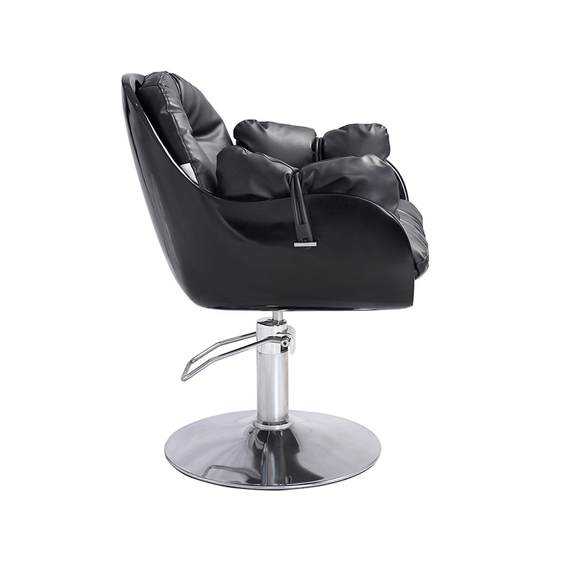 HZ88164Z Silla de peluquería negra cómoda y de envoltura suave