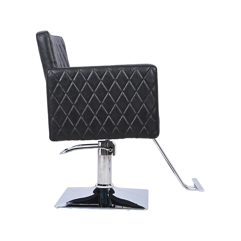 HZ8822D / HZ8822DBK Silla de pelo marrón / negro con reposapiés de aleación de aluminio con asiento ancho Silla de barbero hidráulica
