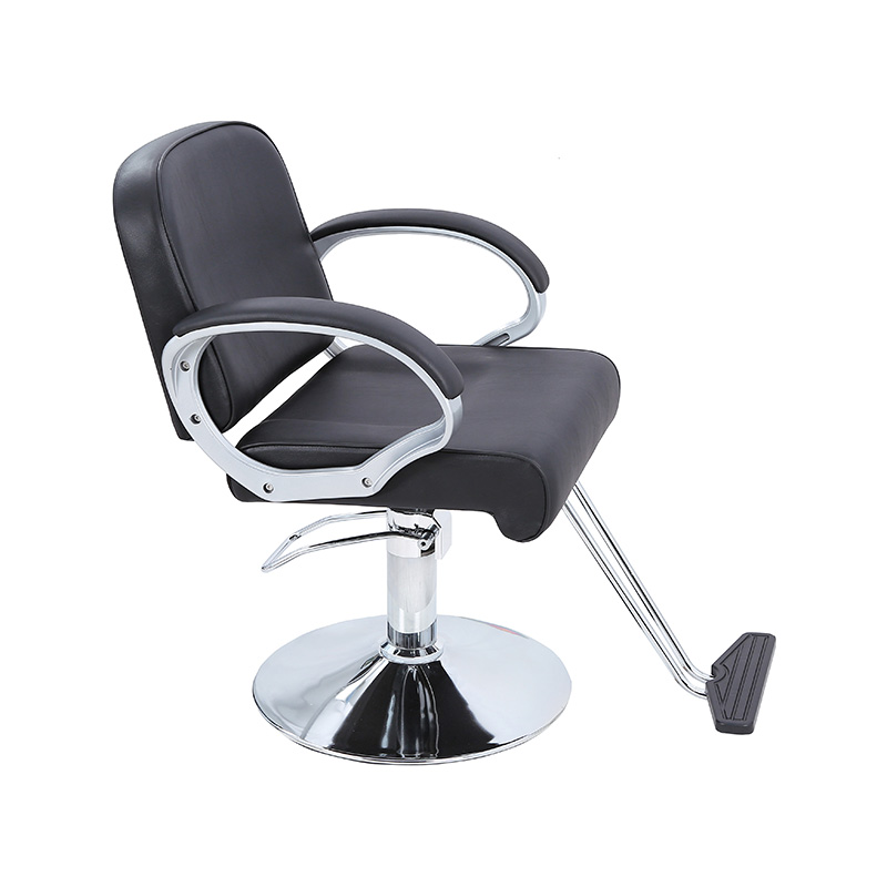 Silla de salón negra HZ8805 para tienda de bereberes