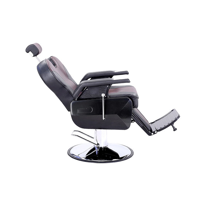 Silla de peluquería clásica HZ8700BR Plrk de hígado y negro