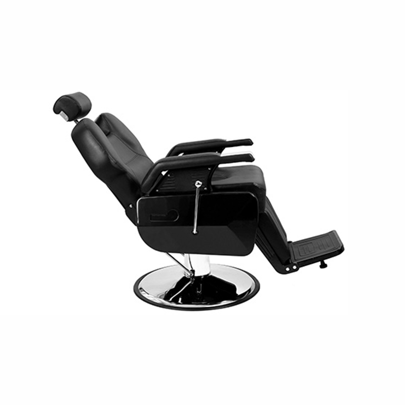 Silla de barbero reclinable resistente negra HZ8702C