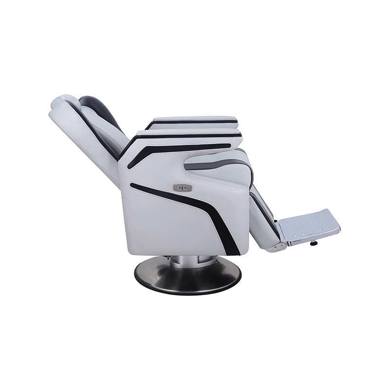HZ87125 Silla de barbero multiusos gruesa gris con negro