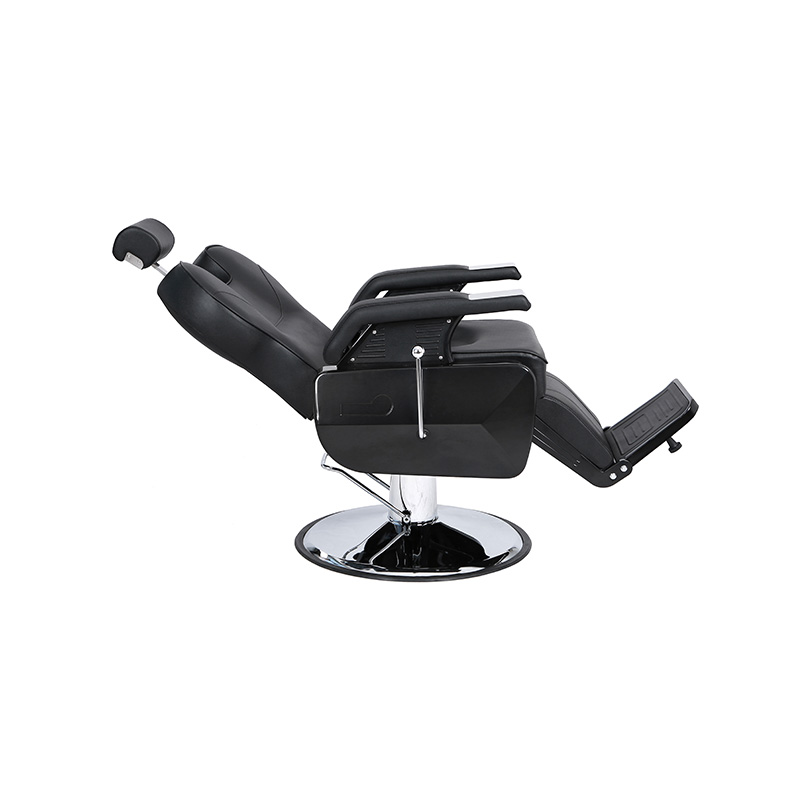 Silla de barbero reclinable hidráulica multiusos negra HZ8702A