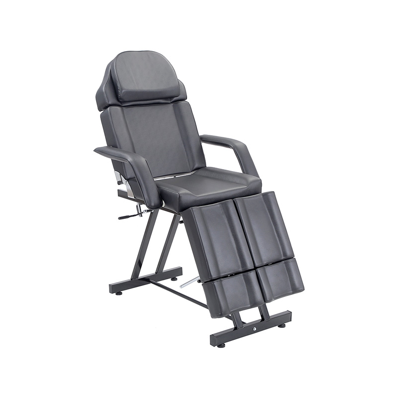 HZ017BK / HZ017W Mesa de tatuajes reposapiés divididos cama de belleza