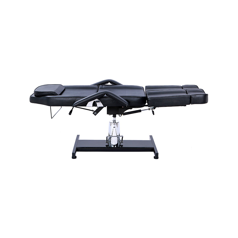 HZ006FT / HZ006B Mesa de tatuaje profesional ajustable con reposapiés divididos, cama de belleza