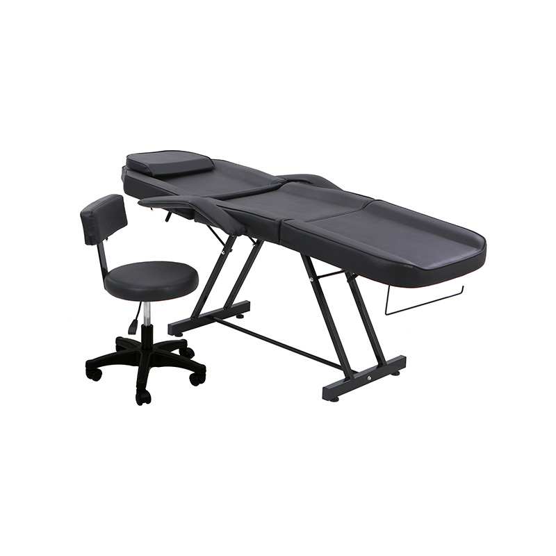 HZ015PKD / HZ015WD / HZ015BKD / HZ015DDPK Silla de tatuaje para salón de masajes, cama esteticista con taburete hidráulico