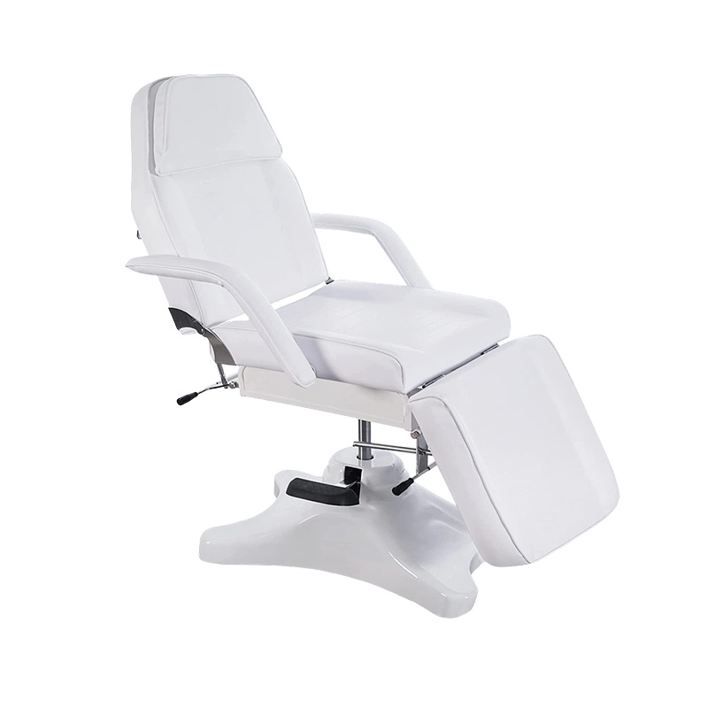 Silla facial multiusos blanca HZ004 con bomba hidráulica