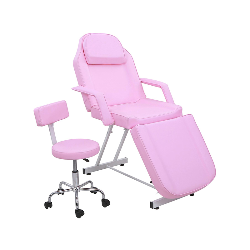 HZ015PKD / HZ015WD / HZ015BKD / HZ015DDPK Silla de tatuaje para salón de masajes, cama esteticista con taburete hidráulico