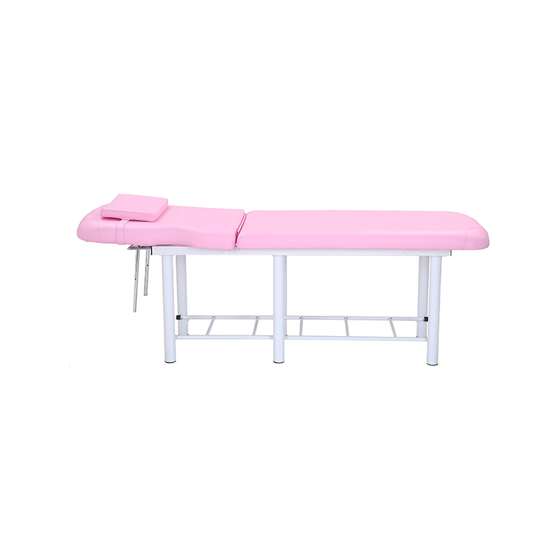 FS300BK / FS300PK Cama de masaje profesional con respaldo ajustable en color rosa