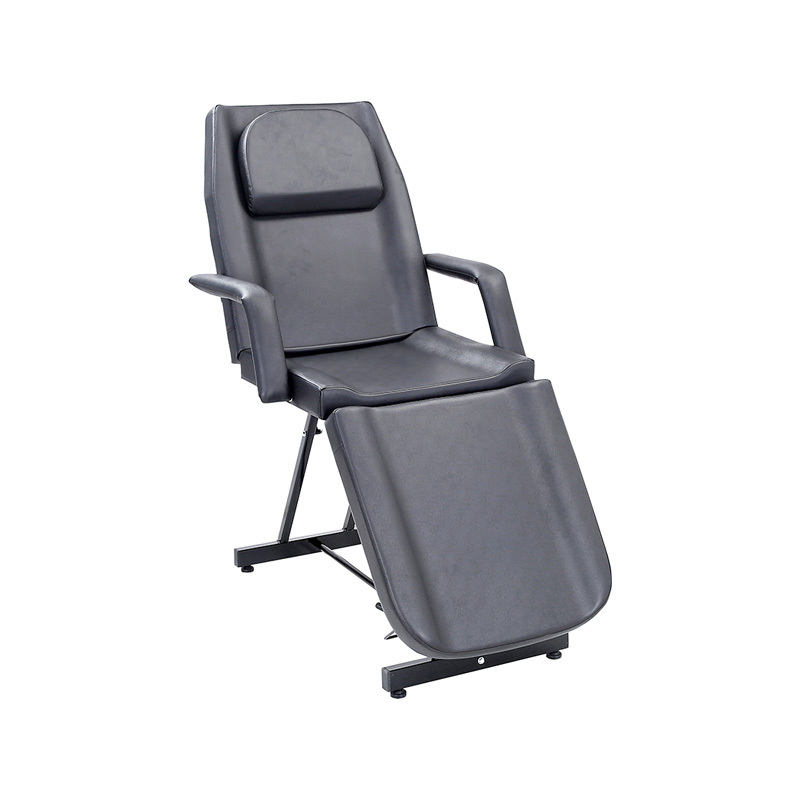 HZ015F Silla de tatuaje de salón de masajes negra, cama esteticista