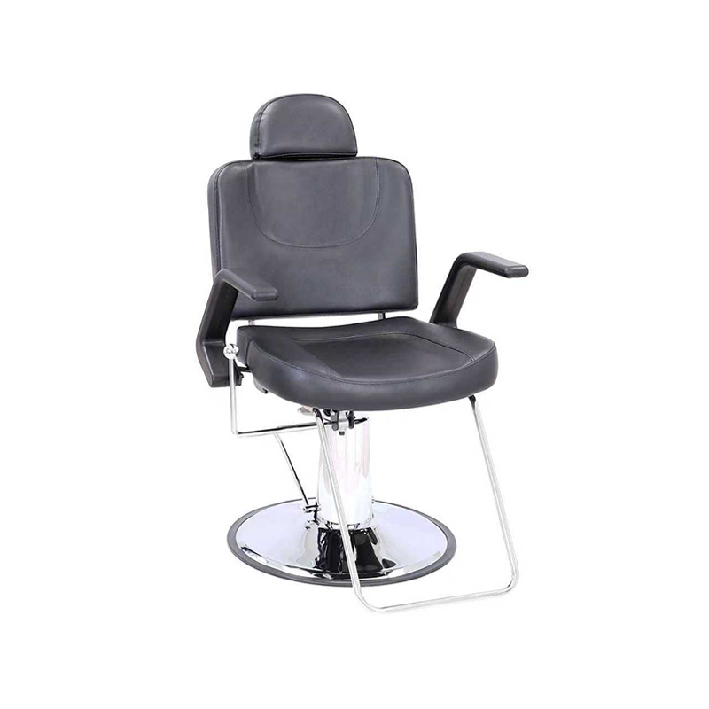 Silla de salón de barbero negra de uso ligero HZ1006B
