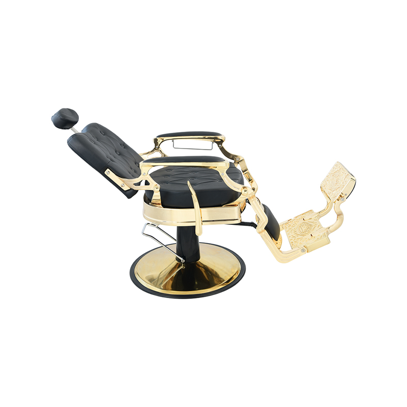 HZ8799F Silla de barbero negra/dorada