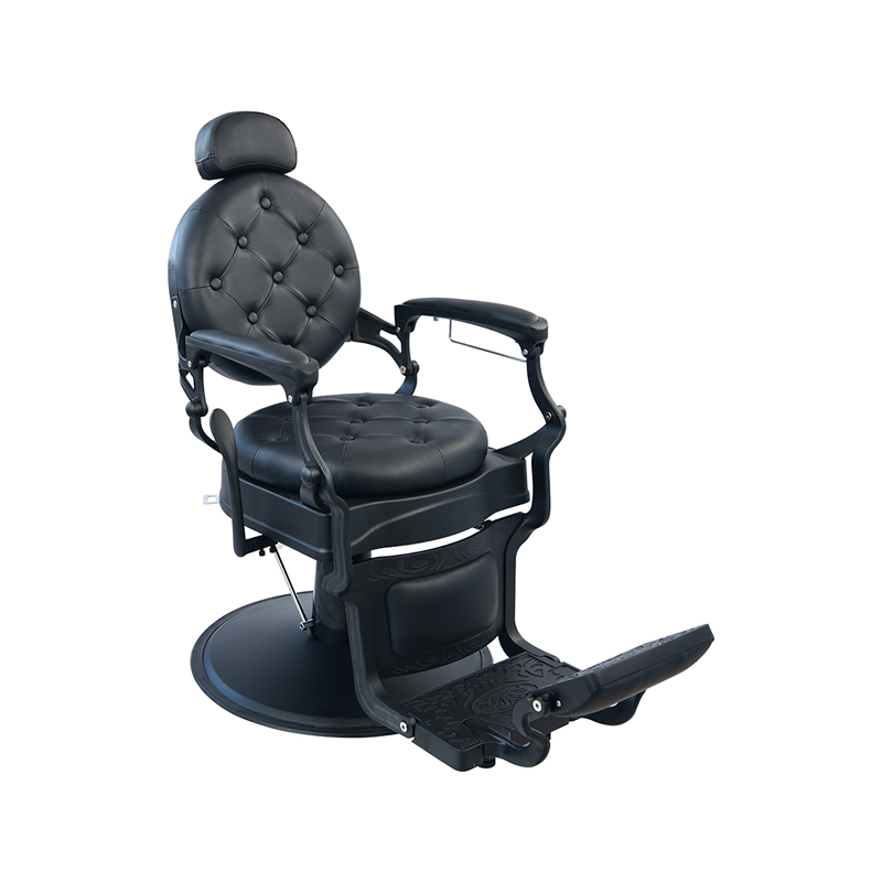 HZ8799 Silla de peluquero de lino negro