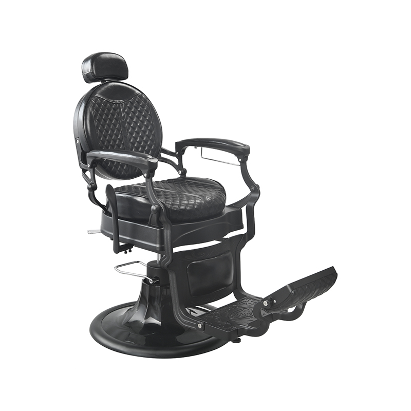 HZ87102 Silla de peluquero de lino negro
