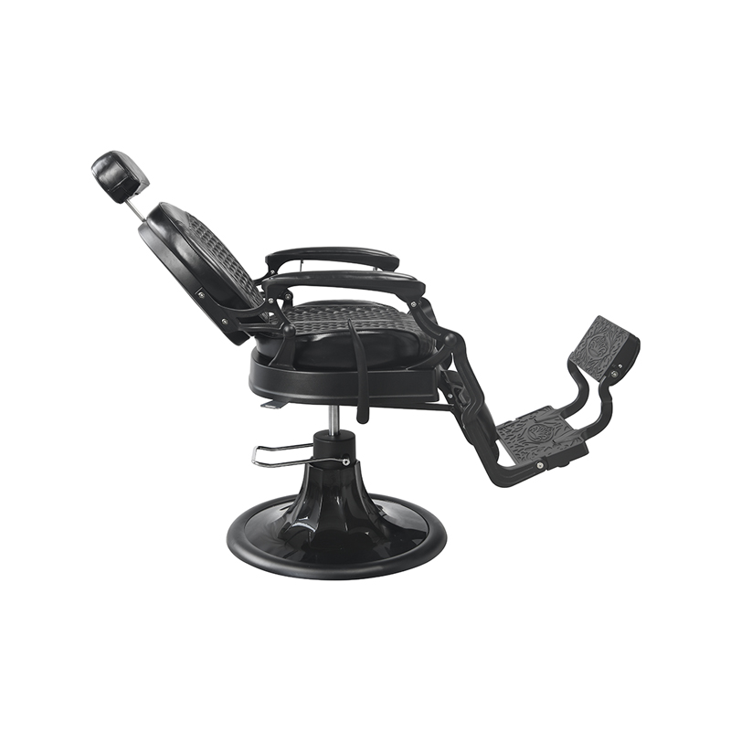 HZ87102 Silla de peluquero de lino negro