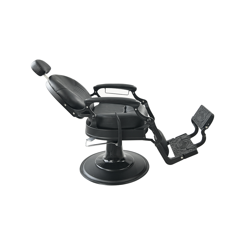 Silla de barbero negra brillante resistente HZ8799C
