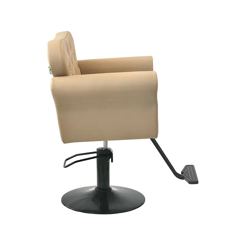 HZ88104 Silla de salón Pedal con capitoné de diamante beige