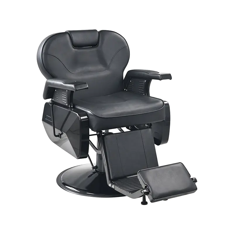 HZ8700 Silla de salón Reposacabezas ajustable reclinable Todo negro