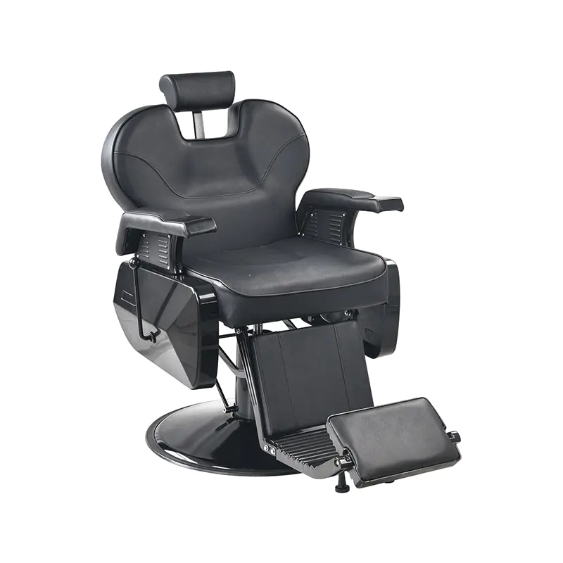 HZ8700 Silla de salón Reposacabezas ajustable reclinable Todo negro